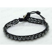 Pulseras con perlas de hematites